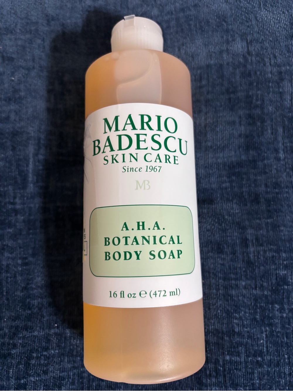 Mario Badescu AHA Botanical Body Soap 16 oz. Body Wash All Skin Types BRAND NEW
